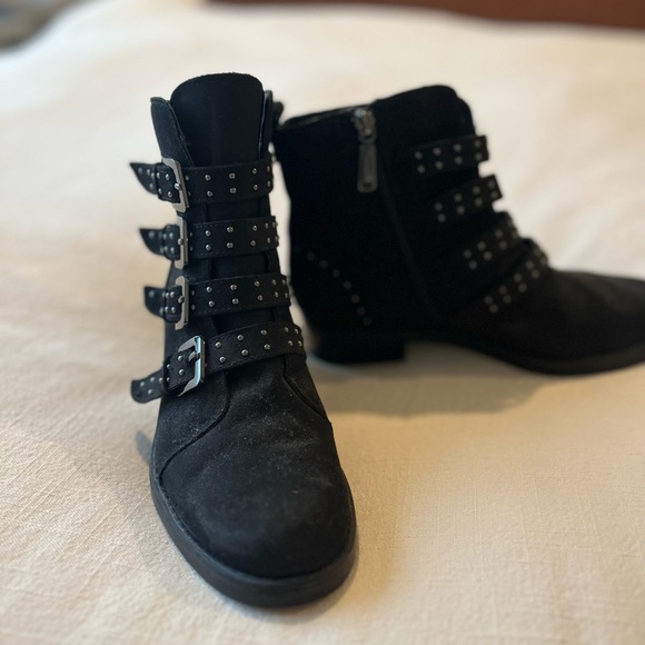 Black Blondo Waterproof Suede Boots - Picture 3 of 6